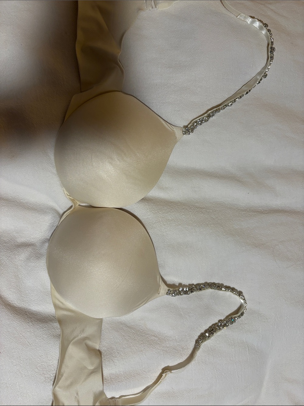 SKIMS Beaded Strap Ivory Push-Up Bra